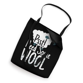 Psst Need Some Wool Sheep Knitting Wool Lovers Tote Bag
