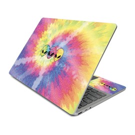 MightySkins Glossy Glitter Skin Compatible with Surface Laptop Go (2020) - Groovy Aliens | Protective, Durable High-Gloss Glitter Finish | Easy to Apply, Remove, and Change Styles | Made in The USA
