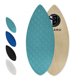 iBOARD Skipper Skimboard 36/41" – Gloss Wood Board w/ Traction Pad