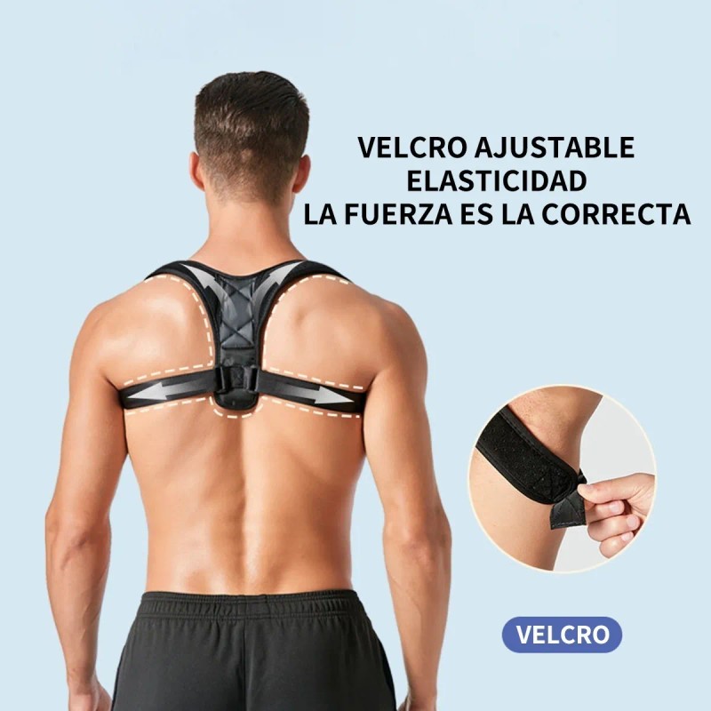 Corrector Postura Espalda Faja Ajustable Para Hombre Mujer --