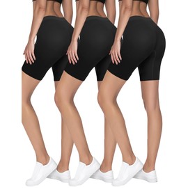 ZENUTA 3 Pack Slip Shorts for Women Under Dresses, Seamless Anti Chafing Shorts Summer(3pcs Black)