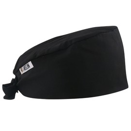 Surgical Caps, Dentists, Vets, Medical Staff - Short Hair (Black)