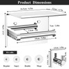 Tindbea Mega Size Toilet Paper Holder with Shelf + Towel