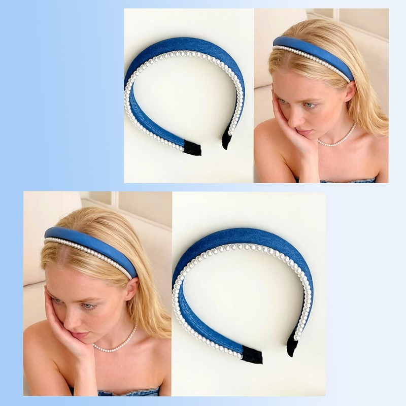 Denim Non-Slip Headbands for Women No Pressure No Headache Headbands