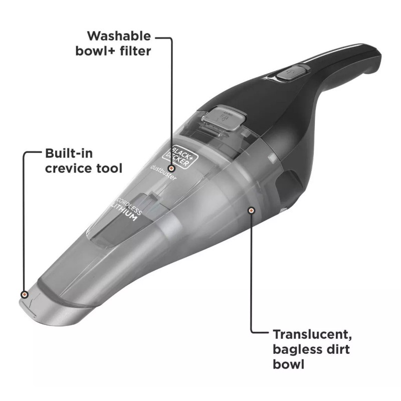 Black+Decker Black And Decker ® Dustbuster Aspiradora De Mano Inalámbrica
