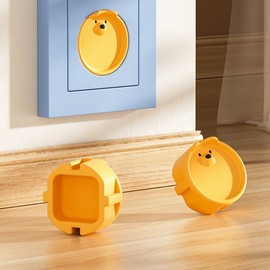 Bear Outlet Cover Protector (4-Pack) Protective Cap_Black 4p 2ea