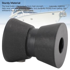 Boat Trailer Roller, 2Pcs 1.5 x 1.9in Boat Trailer Bow Bell Roller Assembly Fits 1/2in Shaft, Sturdy Anti Scratch Nylon Bow Rollers for Yachts, Lifeboats, Motorboats