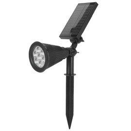 7LED Solar Light Intelligent Outdoor Garden Spotlight Lawn Lamp Landscape Lighting BlackColorful Light