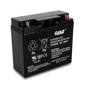 Casil 12V 20AH Battery Sealed Lead Acid AGM Rechargeable Deep Cycle Battery Nut and Bolt CA12200
