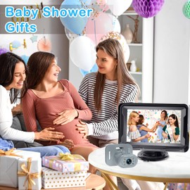 Baby Car Camera Easy Install: Rear-Facing Infant View for Cars SUVs, Clear HD Screen, 4.3 Inch Display, Peace of Mind for Parents - Grey