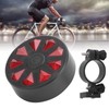 Bike Taillight Red Diamond Pattern Bicycle Safe Warning Flashing Riding