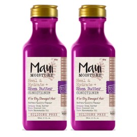 Maui Moisture Conditioner Shea Butter 13 Ounce (Hydrate) (385ml) (Pack of 2)