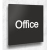 Office Door Sign Black Matt UV Print 12 x 12