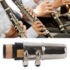 Clarinet Mouthpiece Kit with Ligature and Plastic Cap Portable Black