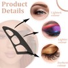 NHQZ Lidschatten schablone,3 Stück lidschatten-werkzeuge,lidschatten applikator, Augen-Make-up-Hilfe mit Make-up-Pinsel,eyeliner schablone