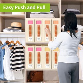 Bed Sheet Organizers and Storage - 3 Pack (Queen or King Size),Foldable Storage Box for Duvet Cover Set, Linen Closet Organizer for Bedding Clothes Blankets, Ivory