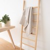 Natural Beige Linen Cotton Bath Towel Checkes