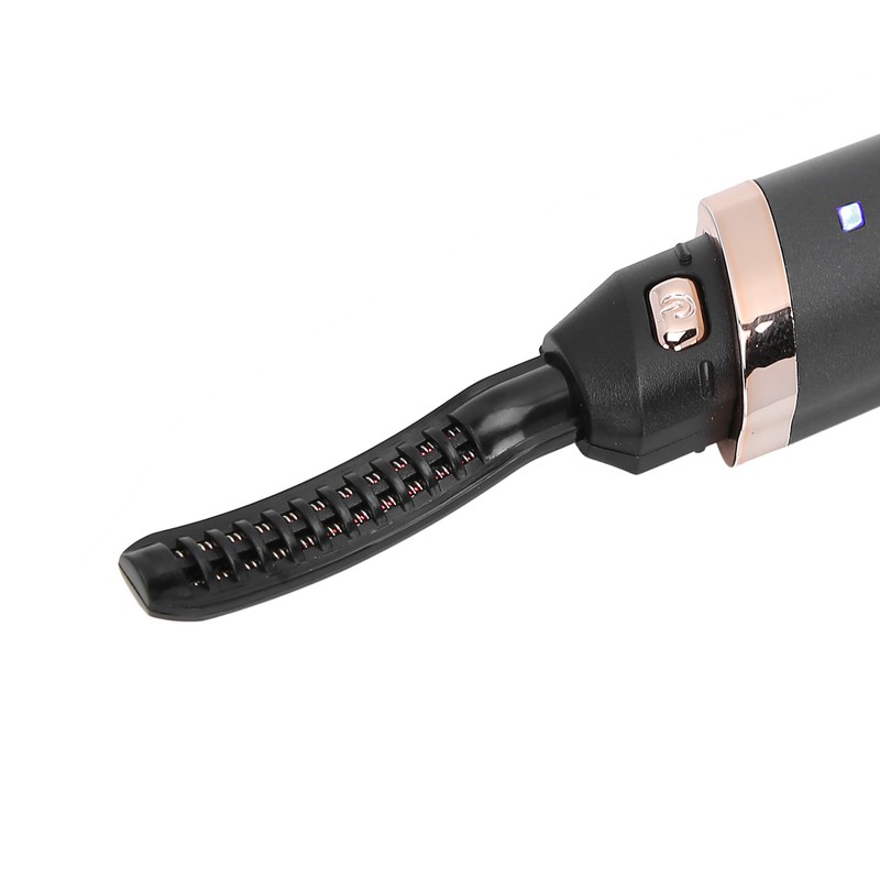 Black Electric Eyelash Curler LongLasting Heated Curler USB Charge Eyelash