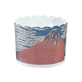 FBAEM101-25 Pet Muffin Cup M (Atmospheric Sunny / Kanagawa Ocean Wave Off) 25 Piece Reversible Design Japanese Taste Muffin Mold Muffin Cup Japanese Pattern Japanese Design Inbound Baking Cup, Made in