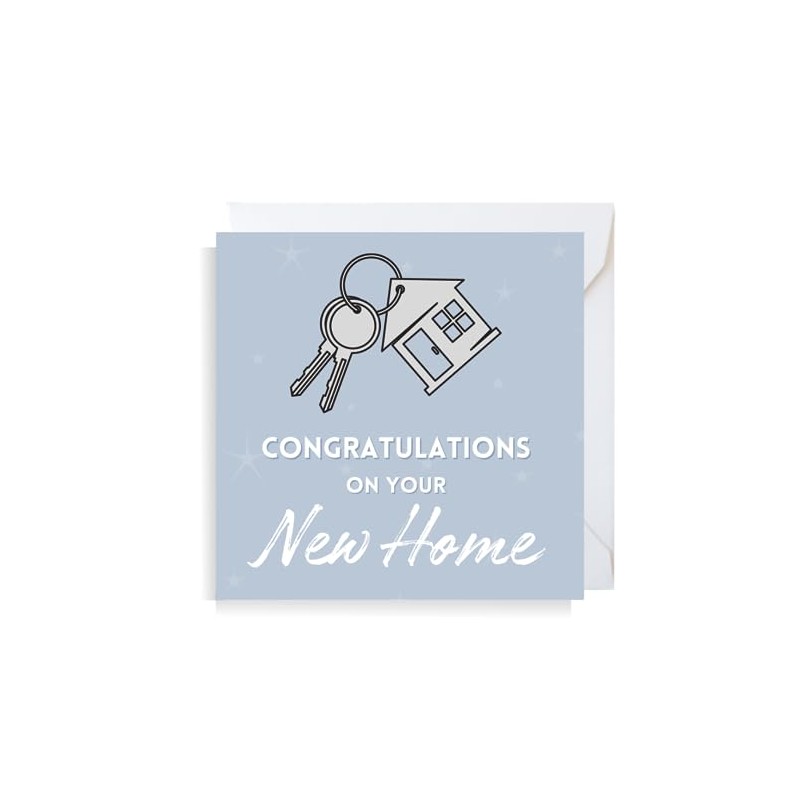 Second Ave New Home Square Card Congratulations New House Greeting