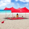 Red Suricata Sand Free Beach Mat – Large Sandproof Beach