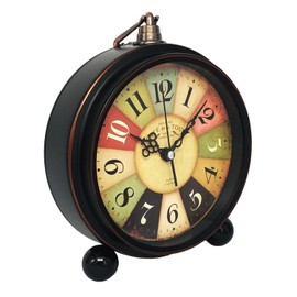 Konigswerk Desk Alarm Clock, Battery Operated Loud Alarm Clock (Tuscan Style)