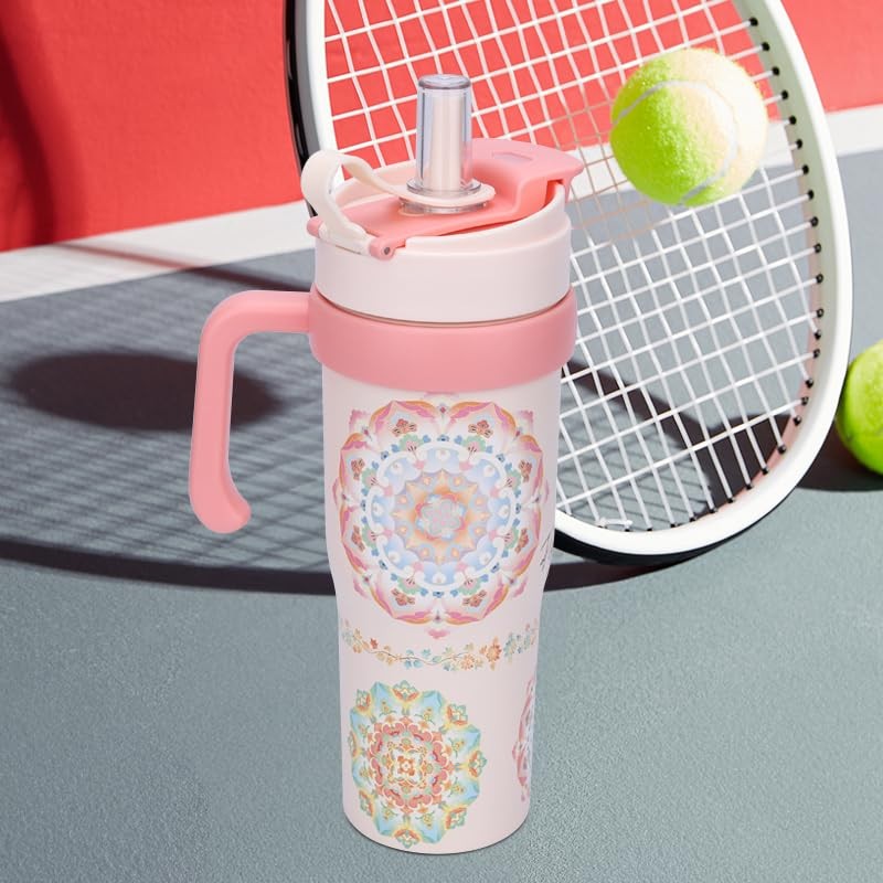 40 ounce 1.18-liter large capacity insulated drum, insulated straw cup