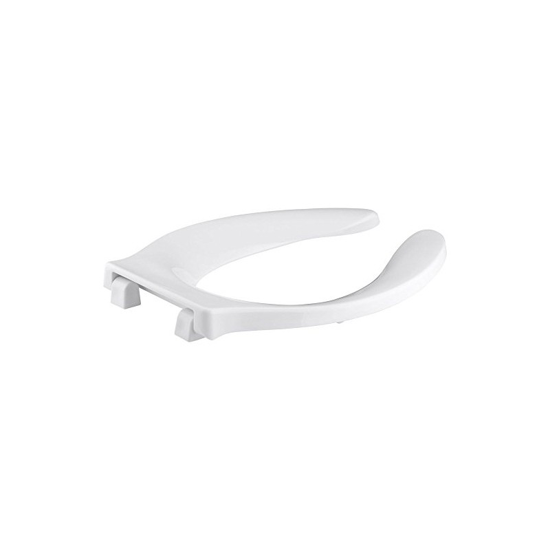 KOHLER K-4731-SC-0 Stronghold Elongated Toilet Seat with Self-Sustaining Check Hinge