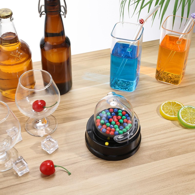 Electric Lotto Ball Machine - Electric Mini Machine Portable Bingo