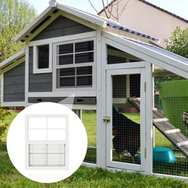 Asstinous 1 Pack Shed Window 12" x 18"Flush Mount Window with Tempered Glass,House Small Windows,Household Sliding Windows for Chicken Coop, Playhouse, Household, Garage