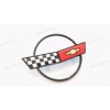 AUTO Black Red Front Nose Hood Rear Gas Lid Cross