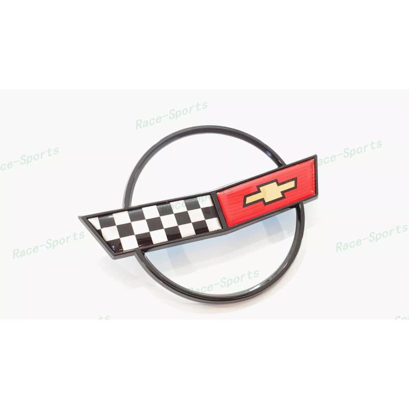 AUTO Black Red Front Nose Hood Rear Gas Lid Cross
