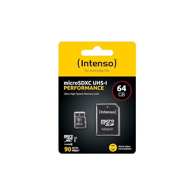Intenso 64GB microSDXC UHS-I Performance, 3424490