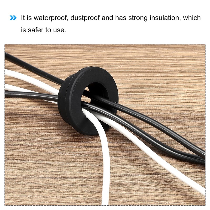 sourcing map 10Pcs Snap Rubber Grommet Plug Mount Dia 13mm