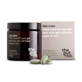 The Gut Co Gut Care Kiwi Prebiotics & Probiotics Gut Health Supplements, 30 Multi-Layered Prebiotic & Probiotic Tablets with Actazin for Digestive & Bloating Relief