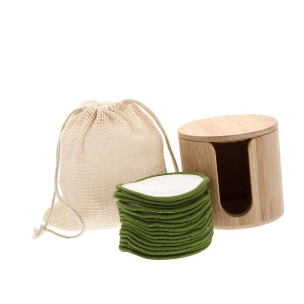 FOMIYES Natural Bamboo Fiber Makeup Remover Wipes 18 Pcs Set