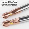 ASNOMY Set of 2 Solid Carbide Radius Milling Cutter Ball