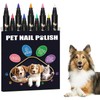 Quick-Dry Dog Nail Polish Pens - 12 Safe Colors for