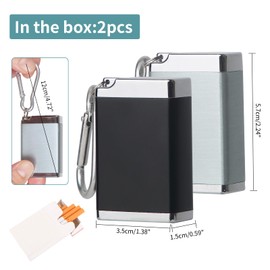 Pocket ashtray, pocket ashtray for on the go, pack of 2 mini ashtrays for on the go, pocket ashtray odour-proof, travel ashtray, ashtray to go