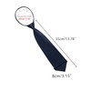 Allegra K One-Touch Necktie, 3.1 inches (8 cm), Solid Color,