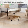 Office Chair Mat for Hardwood Floors,20"X24"Smooth Glide Slip Resistant Under