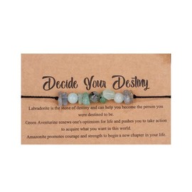 Fuqimanman2020 Healing Crystal Bead Bracelet Amethyst 7 Chakra Bracelets Adjustable Natural Stone Bracelet for Couples Friendship Jewelry-decide your destiny