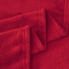 Aisbo Fleece Blanket Red Throw - Versatile Soft Warm Blanket