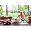 Bico Red Spring Bird Ceramic 16 inch Oval Platter, Microwave