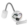 ledscom.de Waika Reading Lamp with Gooseneck and Switch Matte White