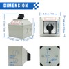 KEYMOO 40A Rotary Changeover Switch with Exterior Box, 3 Position