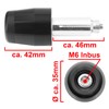 Area1 Universal Motorcycle Scooter Handlebar Ends Handlebar Weights Vibration Damper