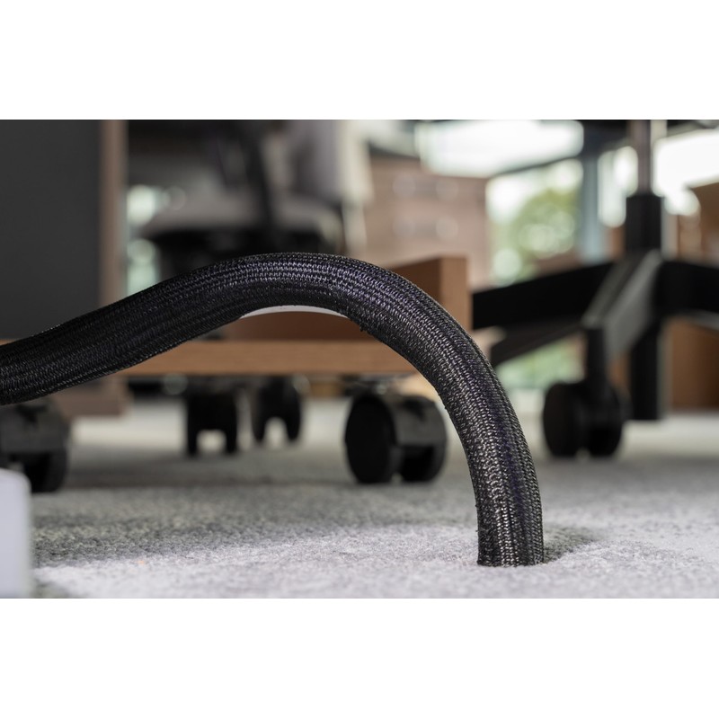 ERKO Cable Sleeve, Black, 13 mm - 3.1 m, Self-Closing