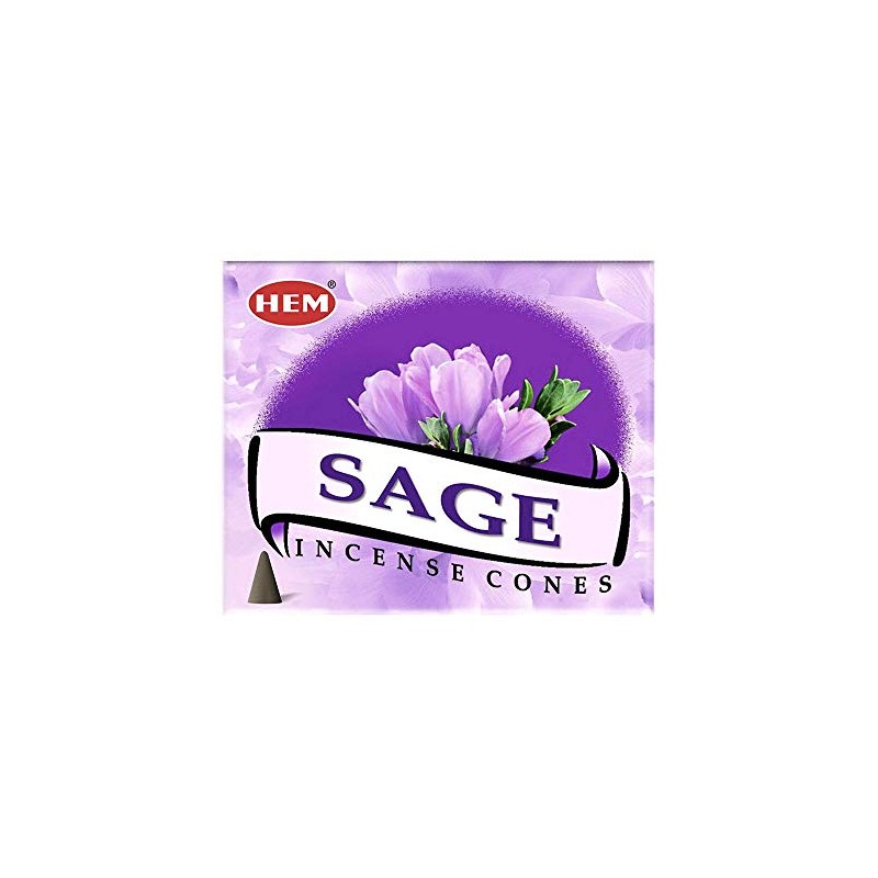 HEM Sage Incense Cones - 12 packs, 10 cones per