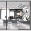 4 Pcs 23mm Shower Door Rollers for Curved Doors, Shower